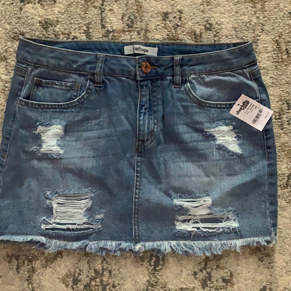 NWT charlotte russe denim mini skirt